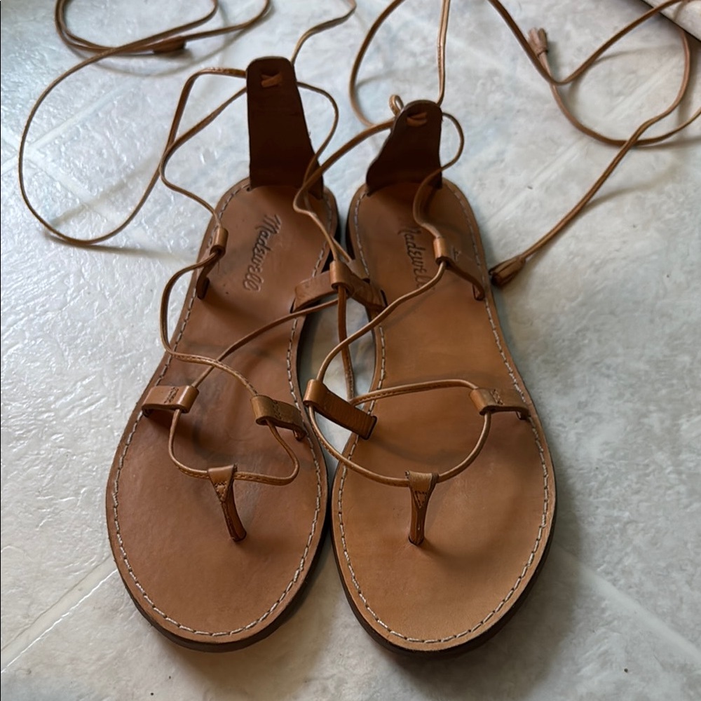 Madewell Tan Leather Sandals
